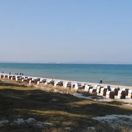Panorama-meerblick In Der Atlantic Mit Strandkorb Am Binz