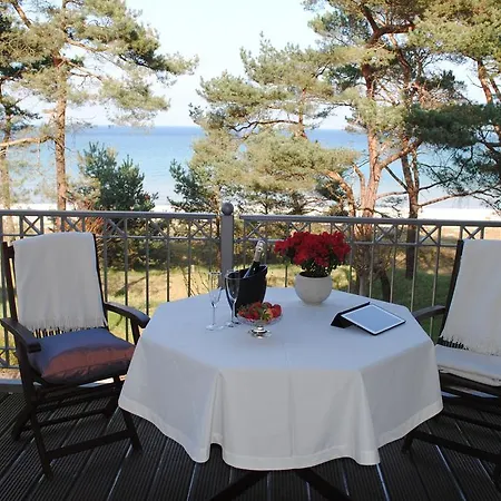 Apartment Panorama-meerblick In Der Atlantic Mit Strandkorb Am *